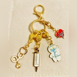 NWT Handmade Healthcare worker keychain/bagcharm
